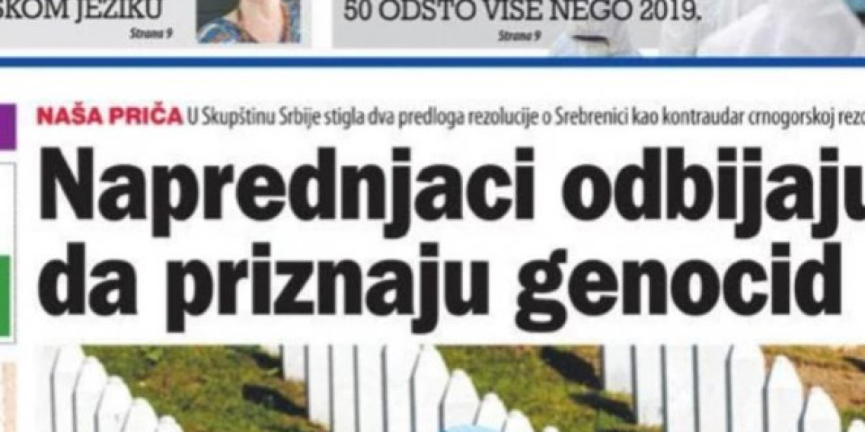 ĐILAS PRITISKA VUČIĆA I SNS DA SE PO SVAKU CENU OSUDE SRBI: Vučiću, moraš nas proglasiti za genocidni narod!