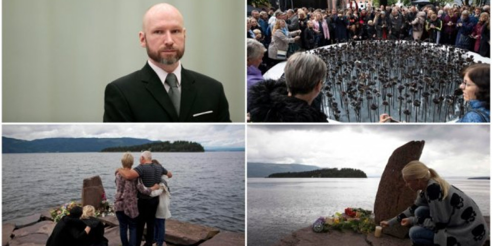 10 GODINA OD BREJVIKOVOG MASAKRA U OSLU I NA OSTRVU UTOJA! Norveška se u suzama seća 77 nevino ubijenih ljudi, monstrum odslužuje 21-godišnju kaznu zatvora