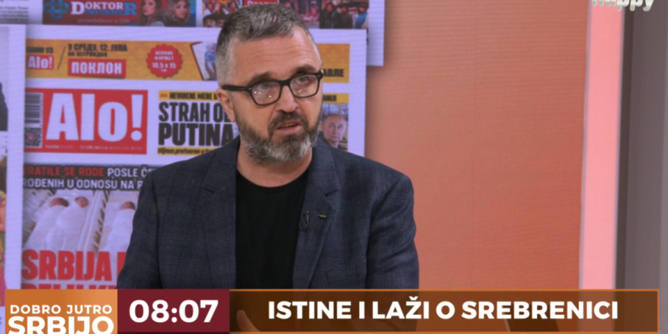 Genocid je ono što se desilo u Jasenovcu! Dragan J. Vučićević na TV Happy: Ima li toga u Srebrenici? Pa nema!
