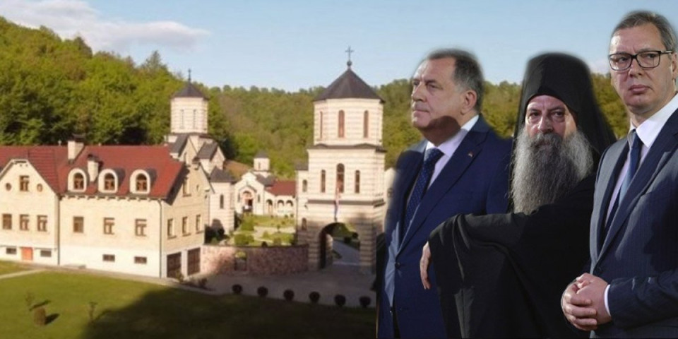 Simbol zajedništva, vere, nade i snage! Vučić obišao manastir Osovica u društvu Dodika i patrijarha Porfirija (VIDEO)