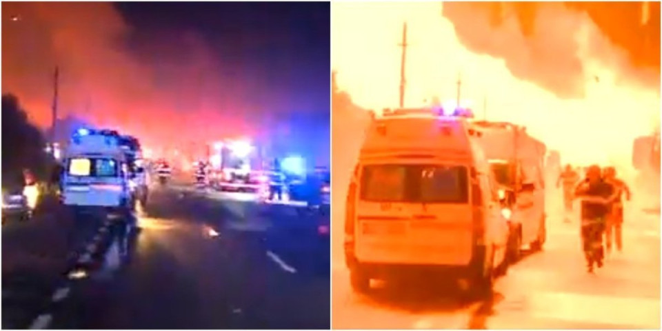 (VIDEO) Zastrašujuća eksplozija u Rumuniji, eksplodirala stanica sa tečnom naftnim gasom, ima poginulih!