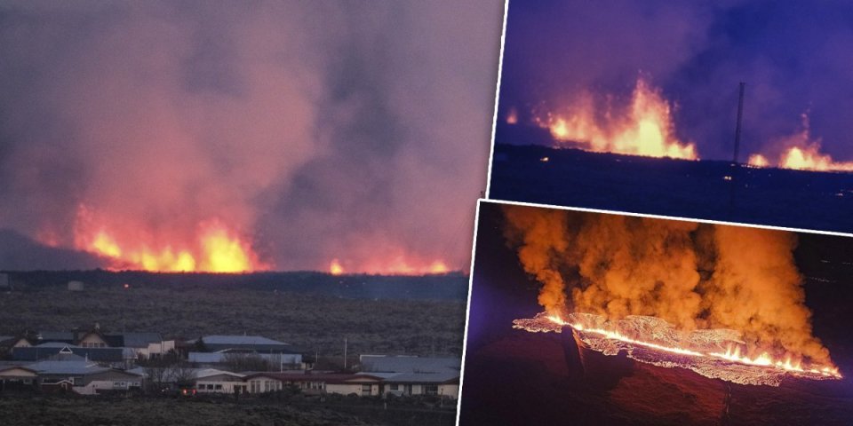 (VIDEO) Otvorila se vrata pakla! Lava kulja iz vulkana, naređena hitna evakuacija na Islandu!