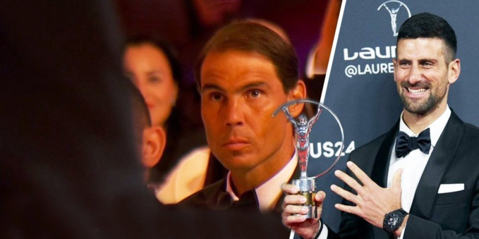 Rafa hoće da crkne od muke! Pogledajte njegovu reakciju kada je Novak osvojio nagradu (FOTO/VIDEO)
