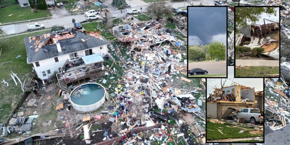 Stravični prizori iz Amerike! Tornado sravnio sve sa zemljom, ima povređenih, 10.000 kuća bez struje! (FOTO, VIDEO)