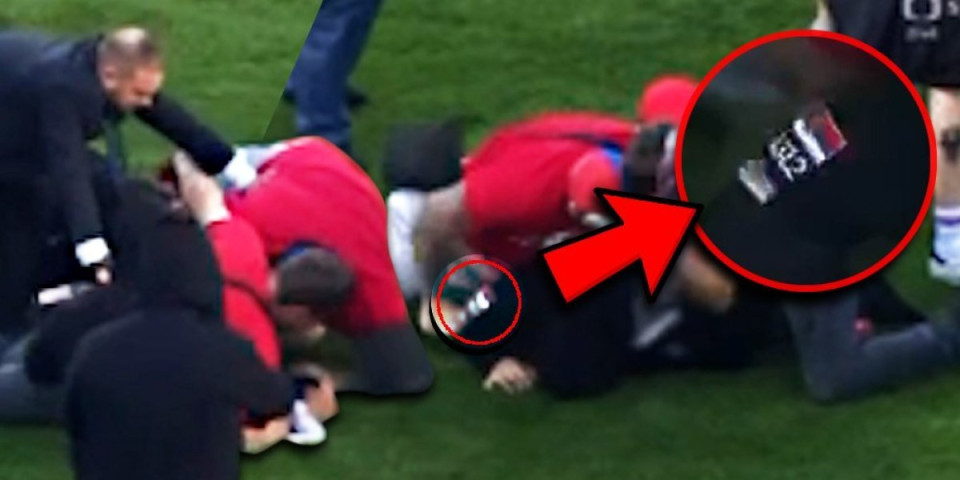 Momak sa srpskom zastavom brutalno prebijen! Horor scene nakon finala Kupa! (VIDEO)