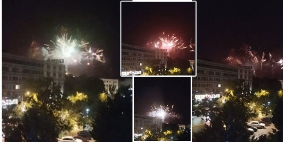 Pogledajte veličanstveni vatromet u centru Novog Sada! Ubedljiva pobeda koalicije oko SNS (VIDEO)